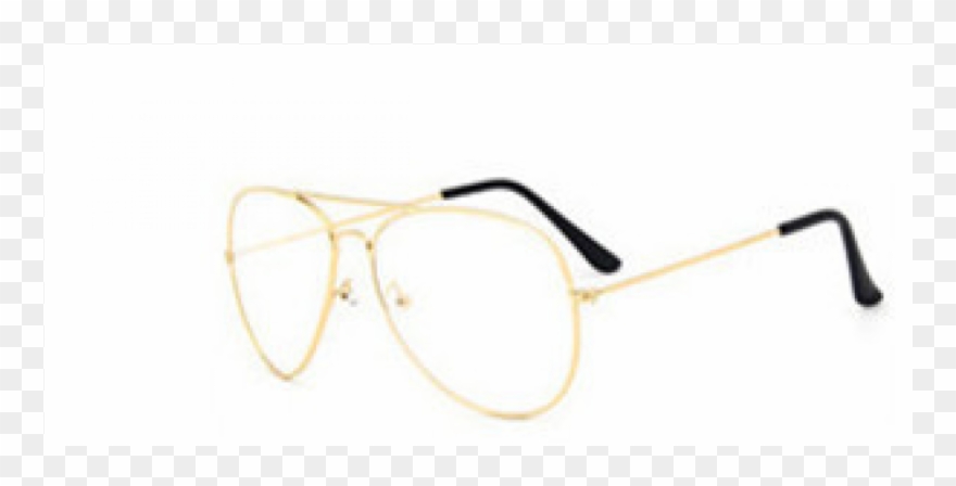 Clear Metal Aviator Gold Clipart