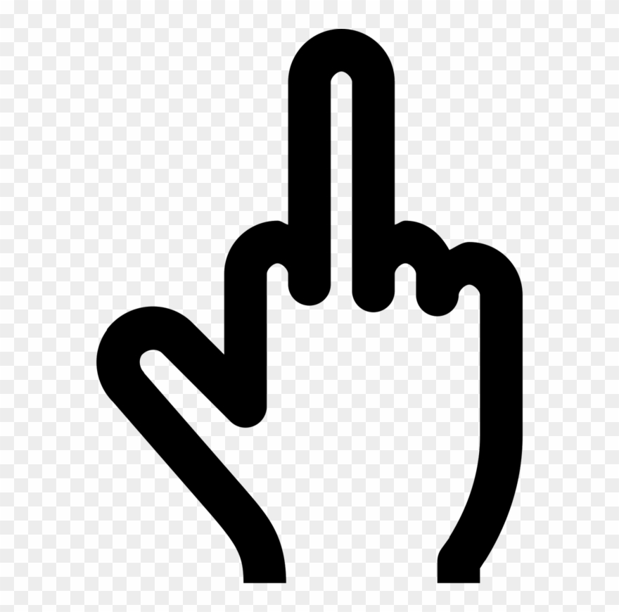 Middle Finger Icon Clipart