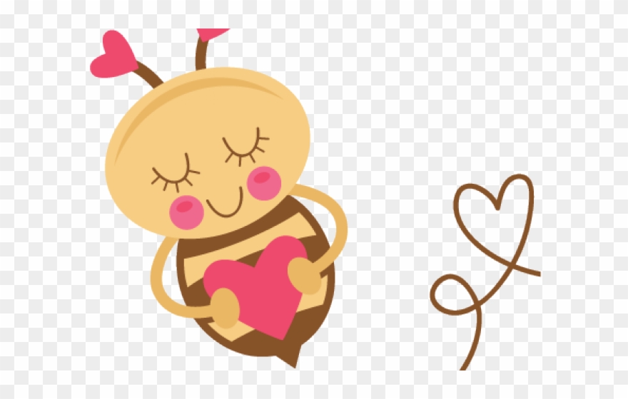 Bees Clipart Valentines - Png Download