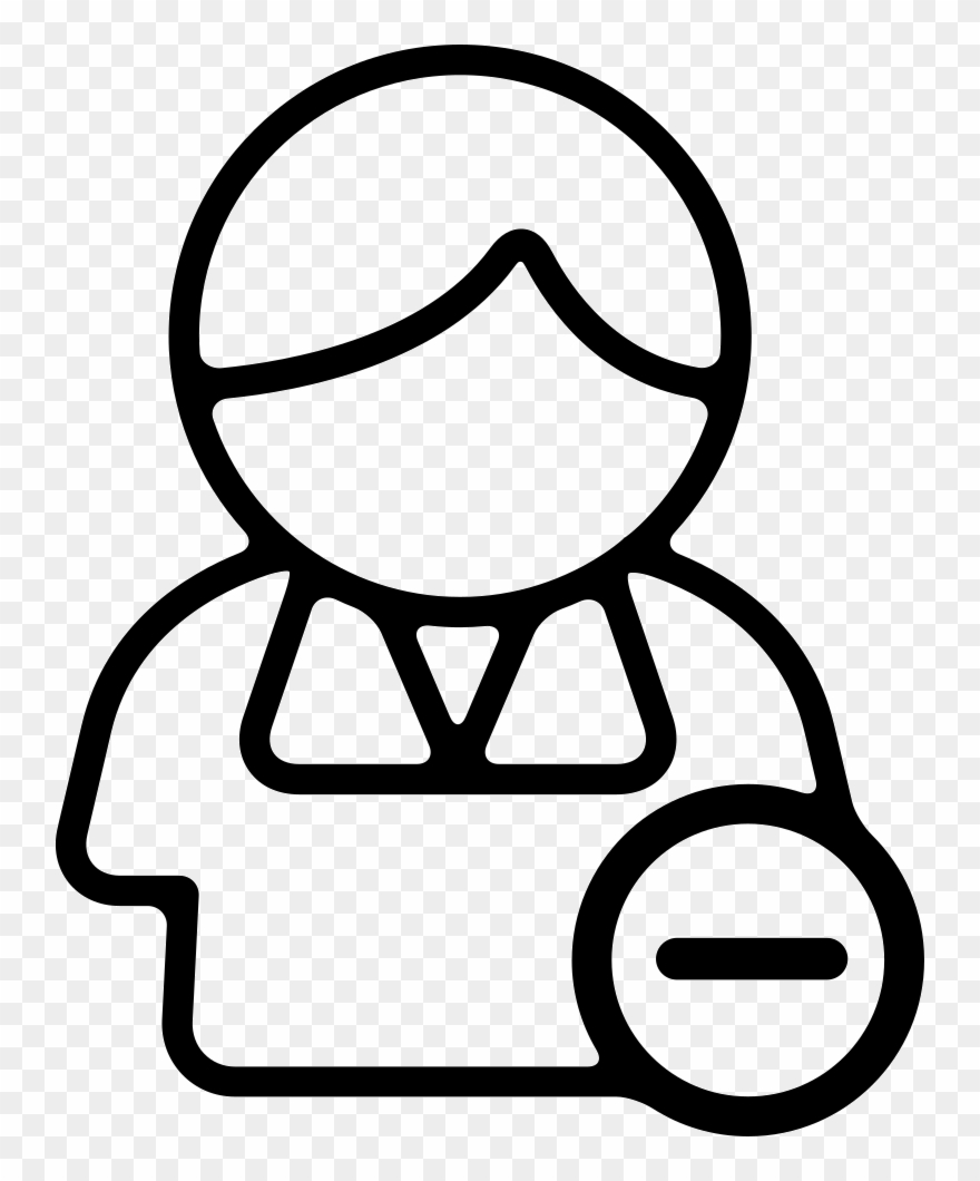 Minus Sign On Contact Symbol Comments Clipart