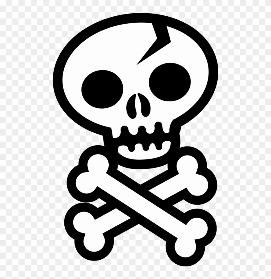 Pirate Skull And Crossbones Clip Art - Png Download