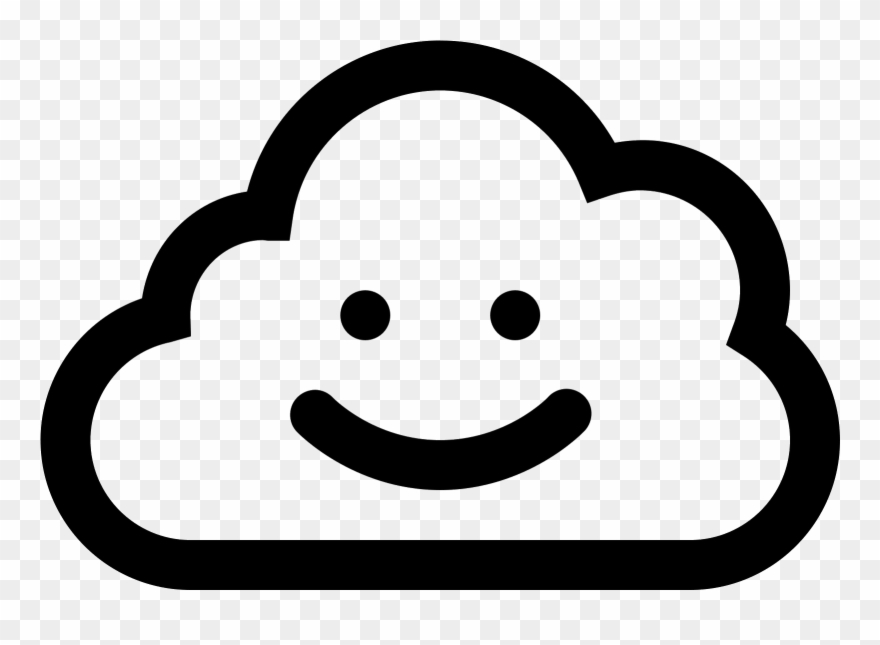 Happy Cloud Icon Clipart