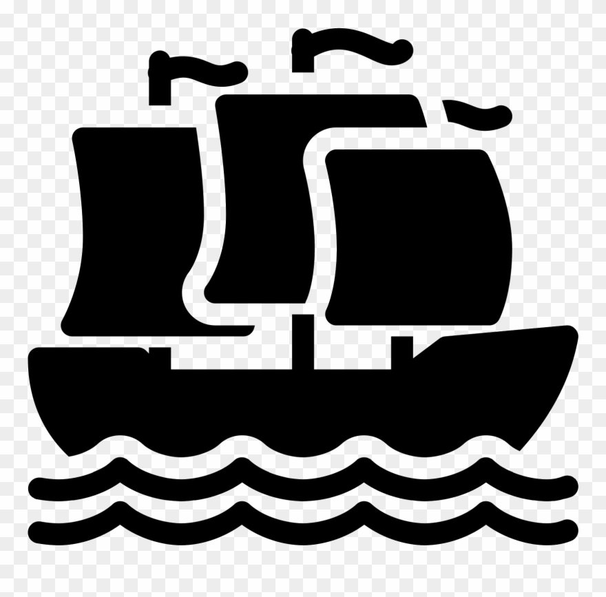 Sailing Boat Filled Icon Clipart