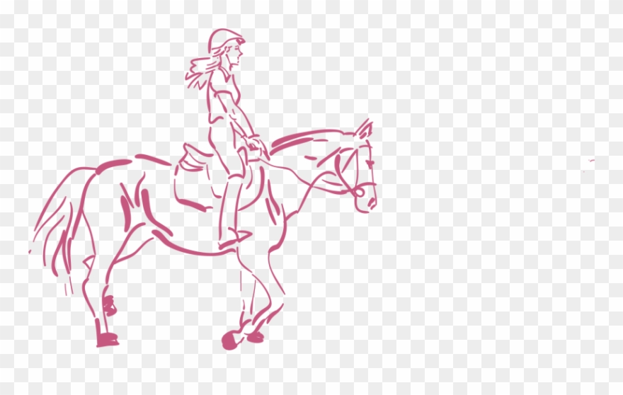 Girl Riding Horse Drawing At Getdrawings Com Free For Clipart