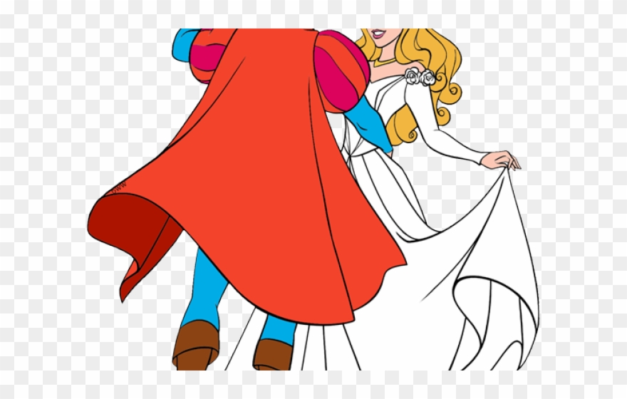Sleeping Beauty Clipart Prince And Princess Wedding - Png Download