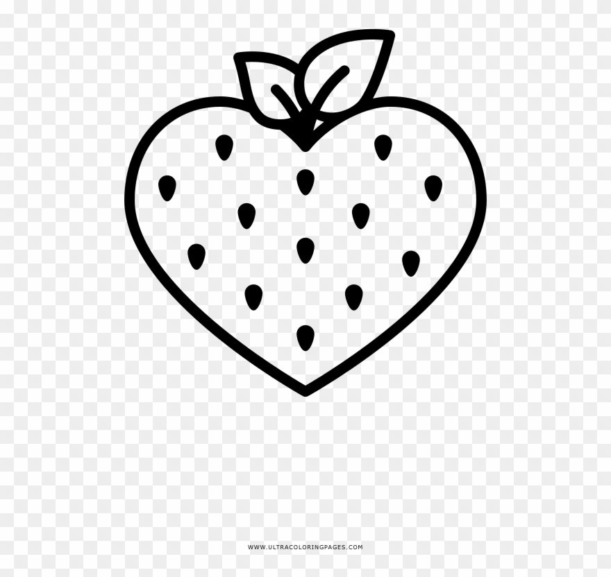 Strawberry Coloring Page Clipart