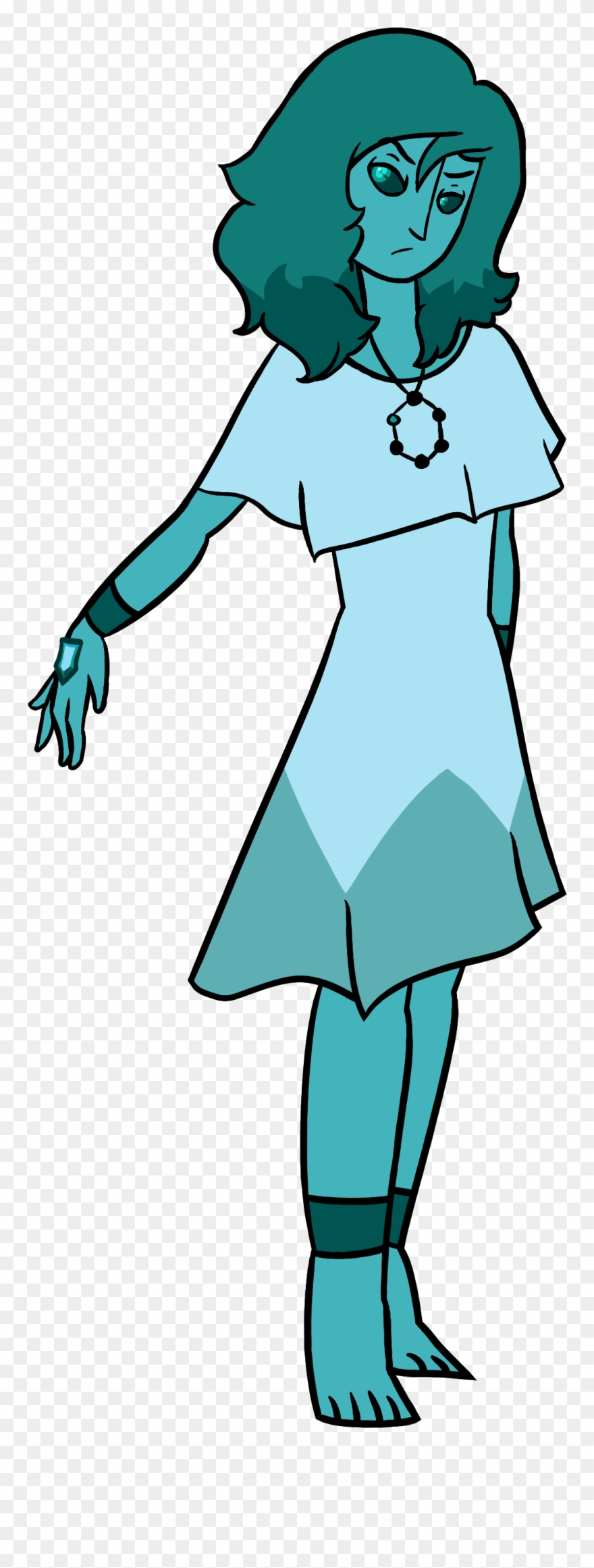 Eureka Blue Tourmaline Clipart