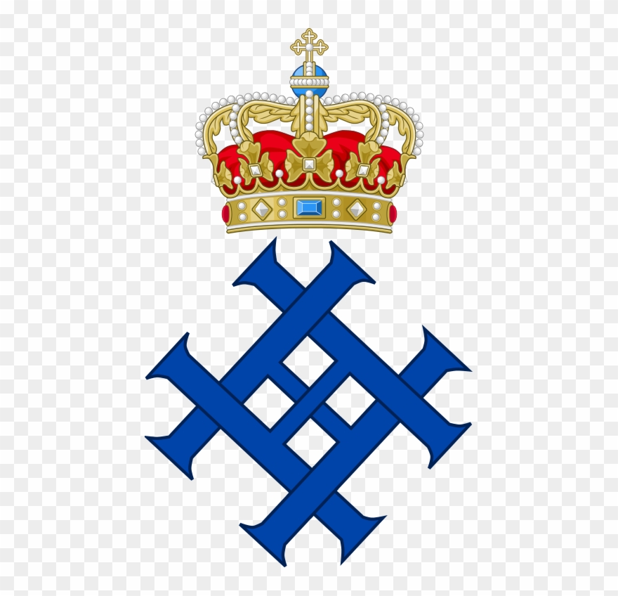 Royal Monogram Of Prince Harald Of Denmark & Princess Clipart