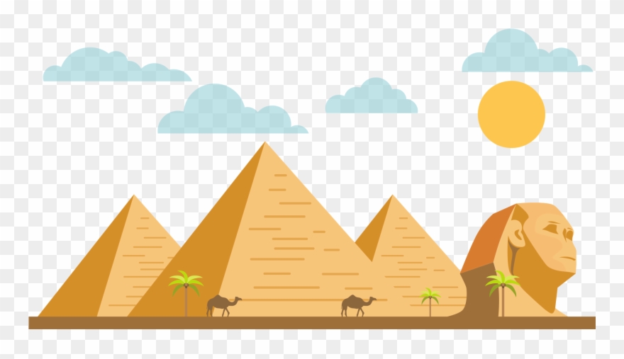 Sphynx Clipart Pyramids - Png Download