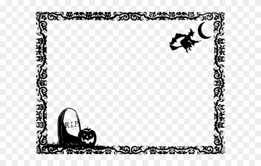 Graveyard Clipart Border - Png Download