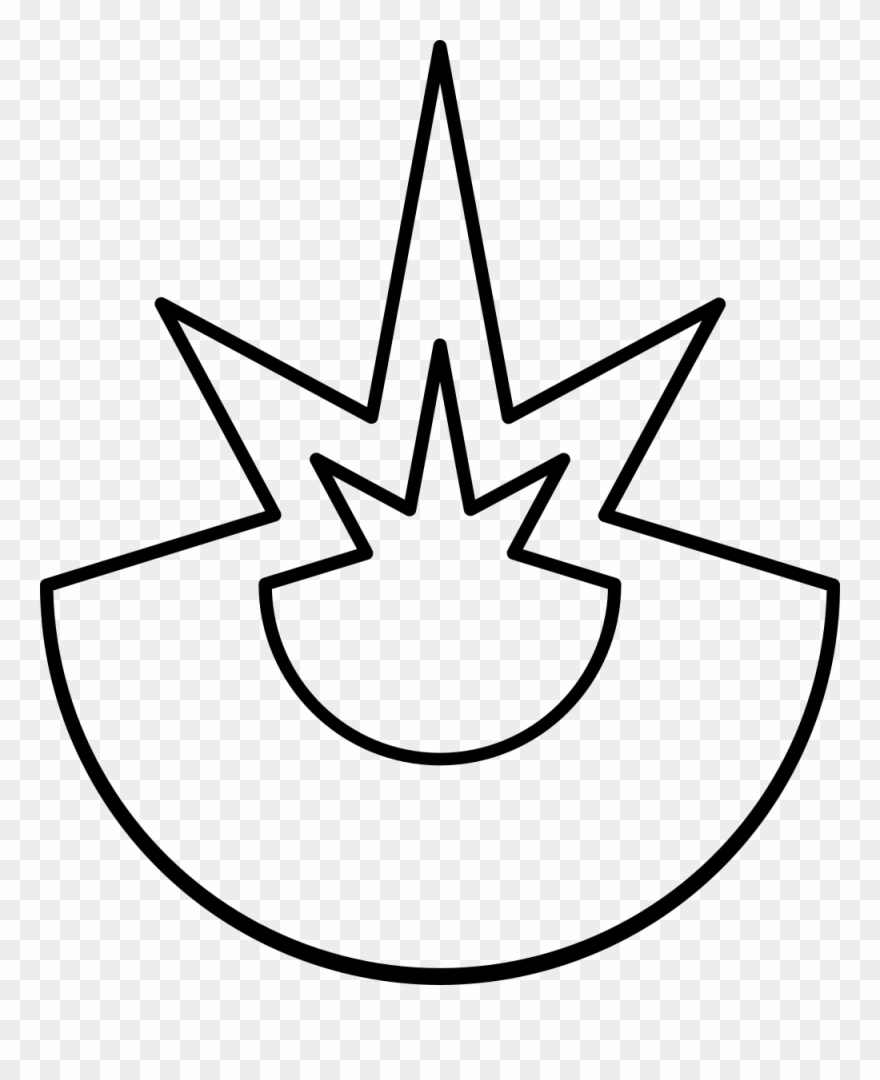 Explosion Transparent Coloring Page, Printable Explosion Clipart