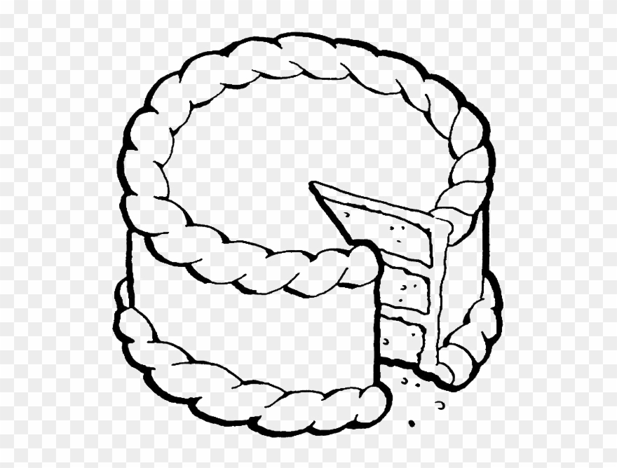 The Cake Slice Coloring Pages Clipart