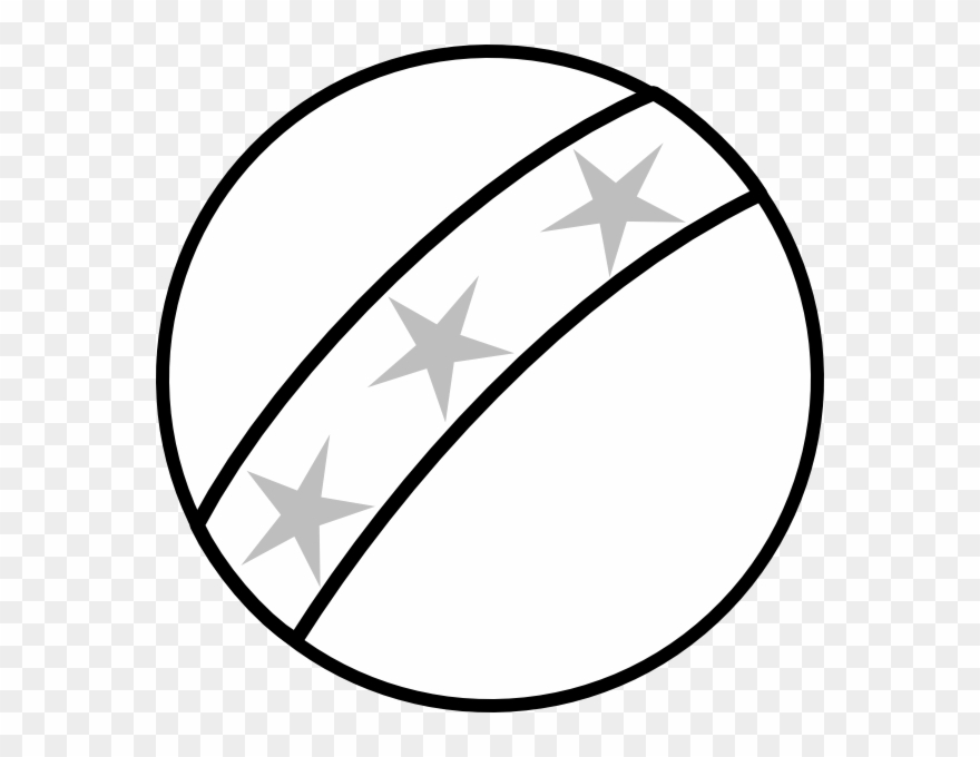 Ball Clipart Black And White - Png Download