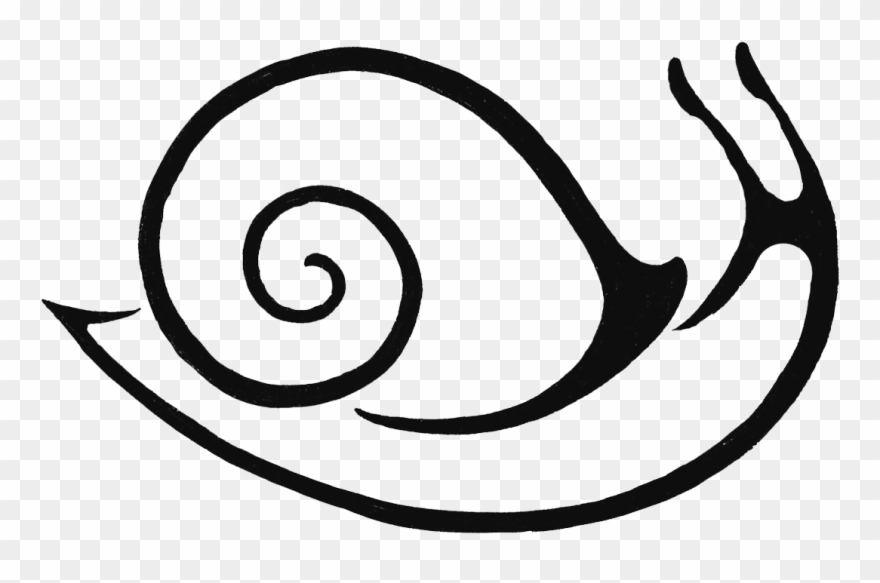 Snail Only Trans Black Clipart