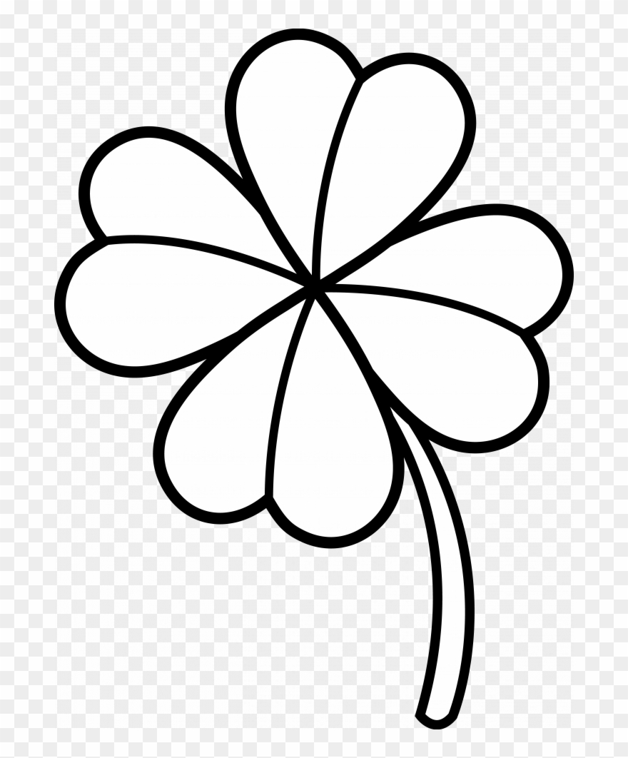 Clover Clipart Black And White Png Download (3024193) PinClipart