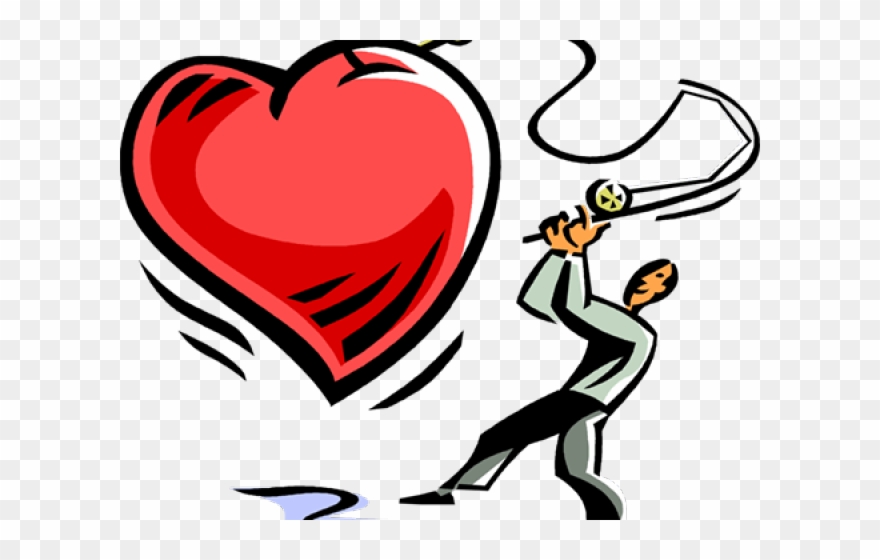 Fishing Pole Clipart Heart - Png Download