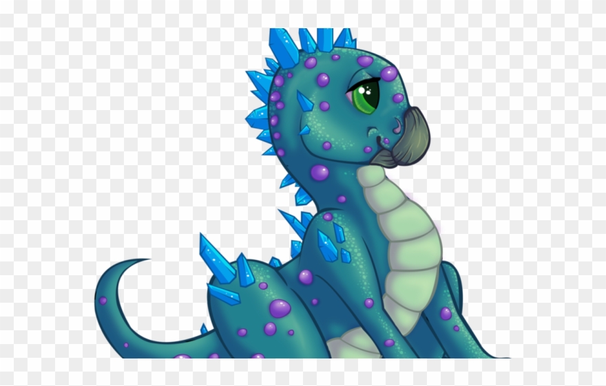 Blue Dragon Clipart Colorful Baby - Png Download