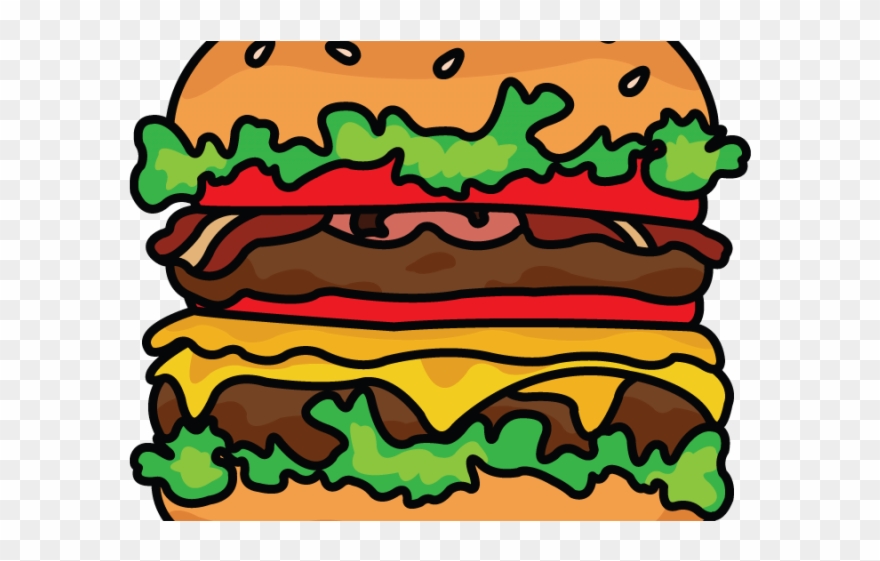 Drawn Burger Drawing Clipart