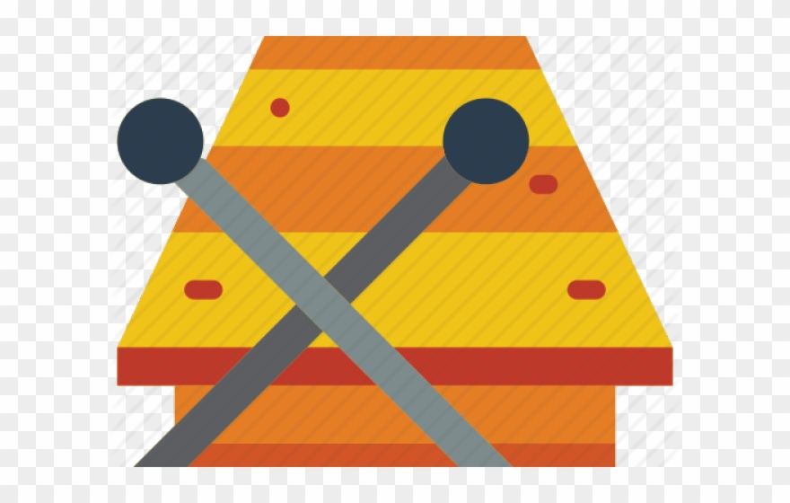 Xylophone Clipart Triangle Instrument - Png Download