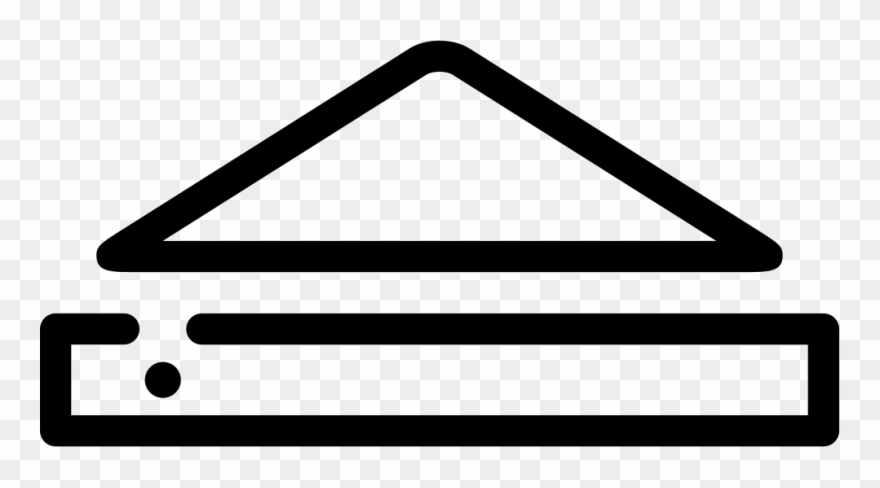 Triangle And Thin Rectangle Comments Clipart