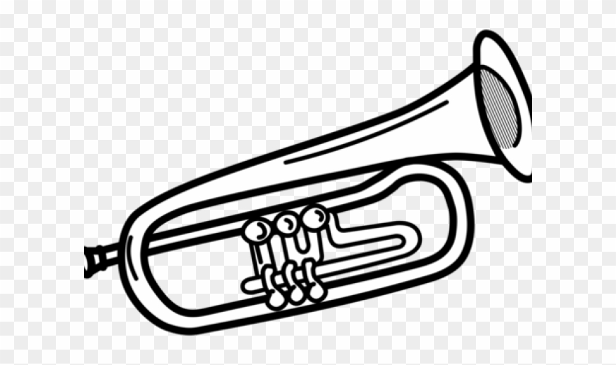 Trombone Clipart Band Instrument - Png Download