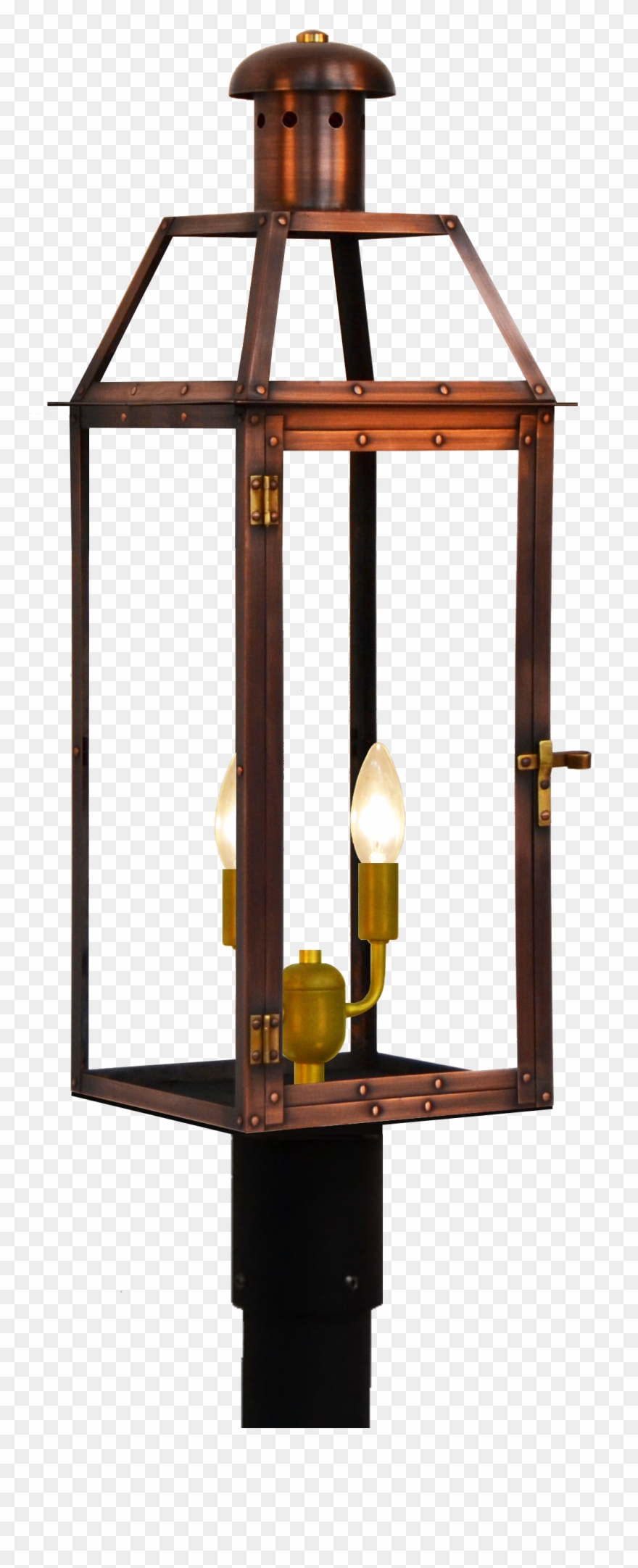 Oakley Lantern With Basic Post Mount Clipart