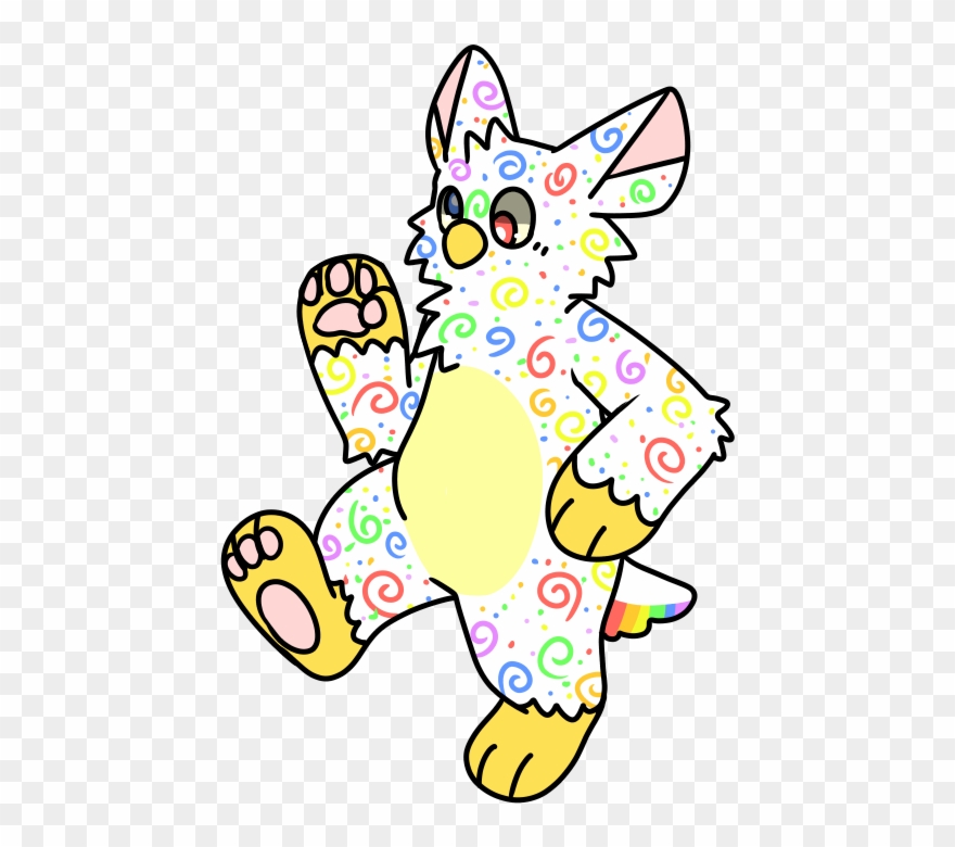 Confetti Anthro Furby Clipart