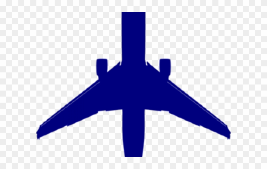 Airplane Clipart Blue - Png Download