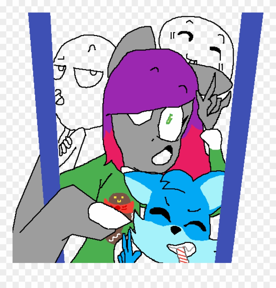 Group X-mas Selfie Clipart