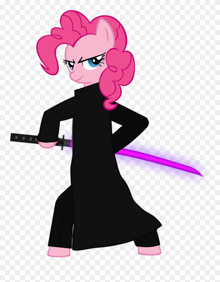 Pinkie Pie With A Blacklight Katana Clipart