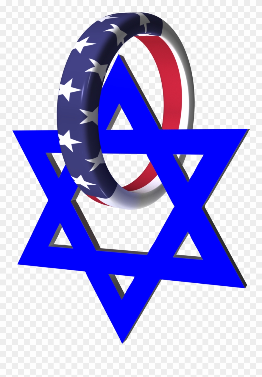 Usa Israel Ring Star Clipart