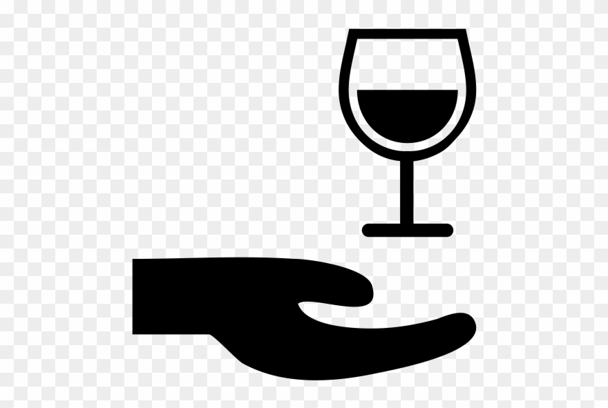 Ask Wine Rubber Stamp Clipart