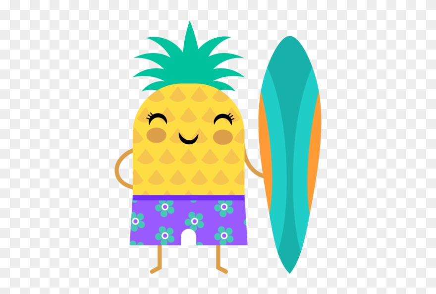Longboard Pineapple Peep Clipart