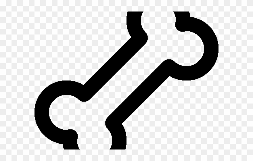 Bones Clipart Bone Outline - Png Download