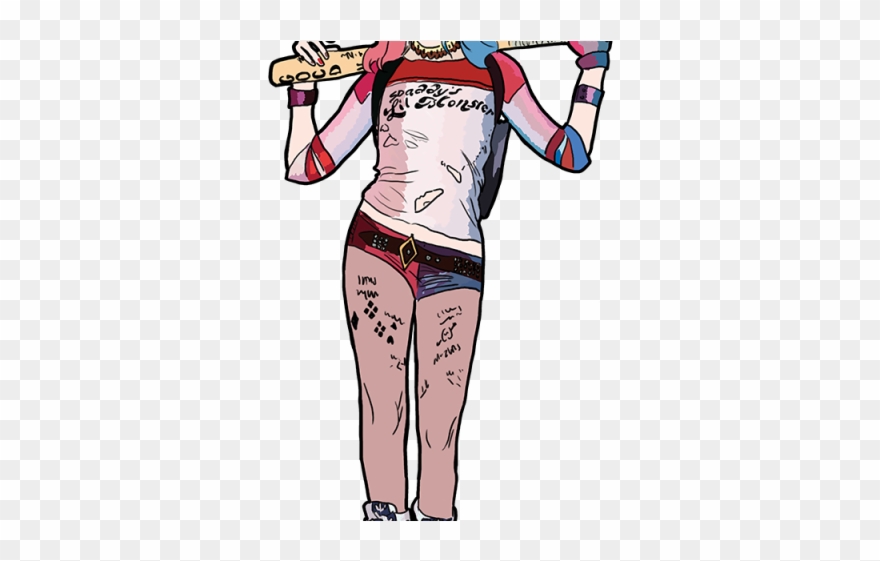 Harley Quinn Clipart Bat - Png Download