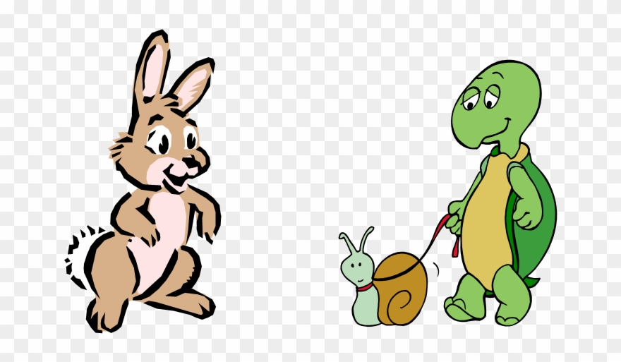 Once Upon A Time A Tortoise And A Hare Had An Argument Clipart