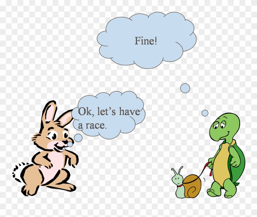 The Hare Shot Ahead And Ran Briskly For Some Time Clipart