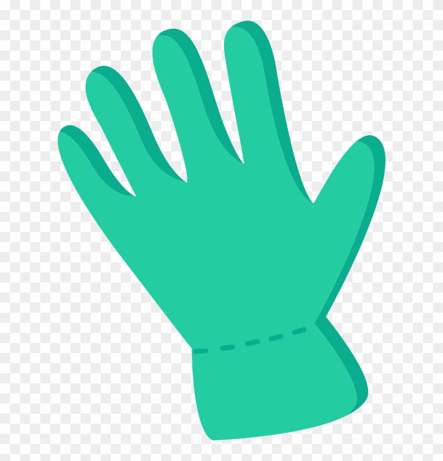 Green Glove Blue Transprent Clipart