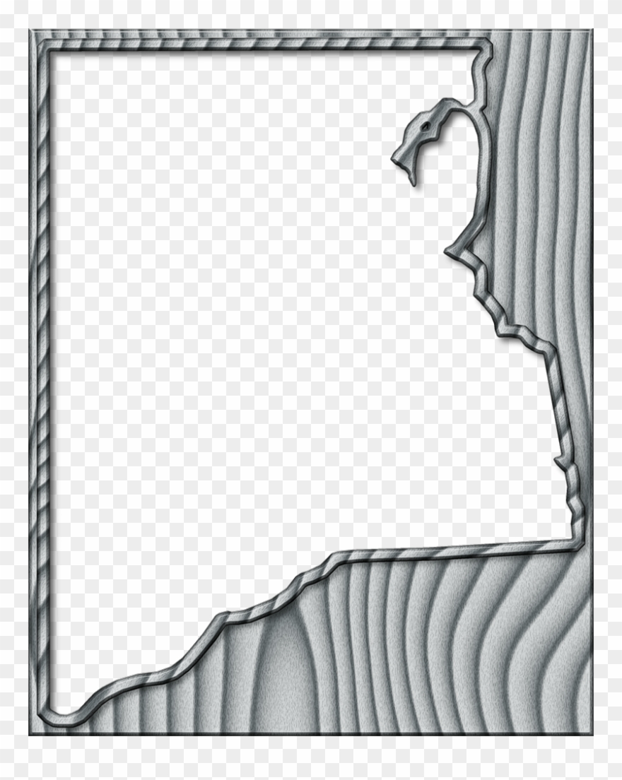 A Map Of Clay With The Map Area Carved From A Bleached, Clipart