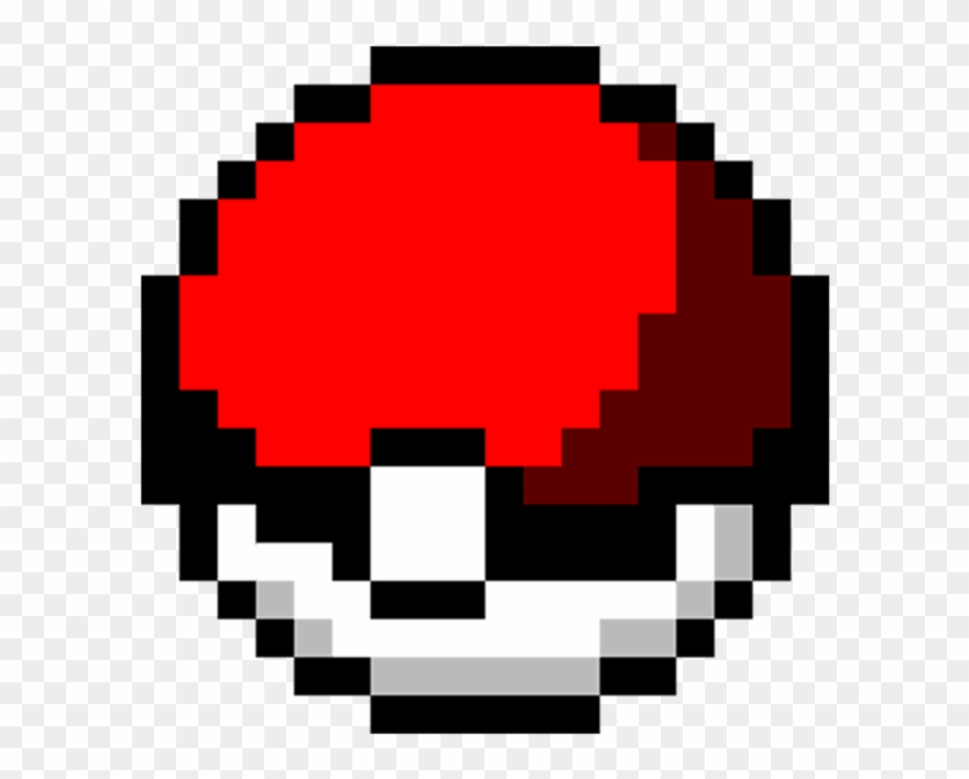 Pok Ball Pixel Art Clipart