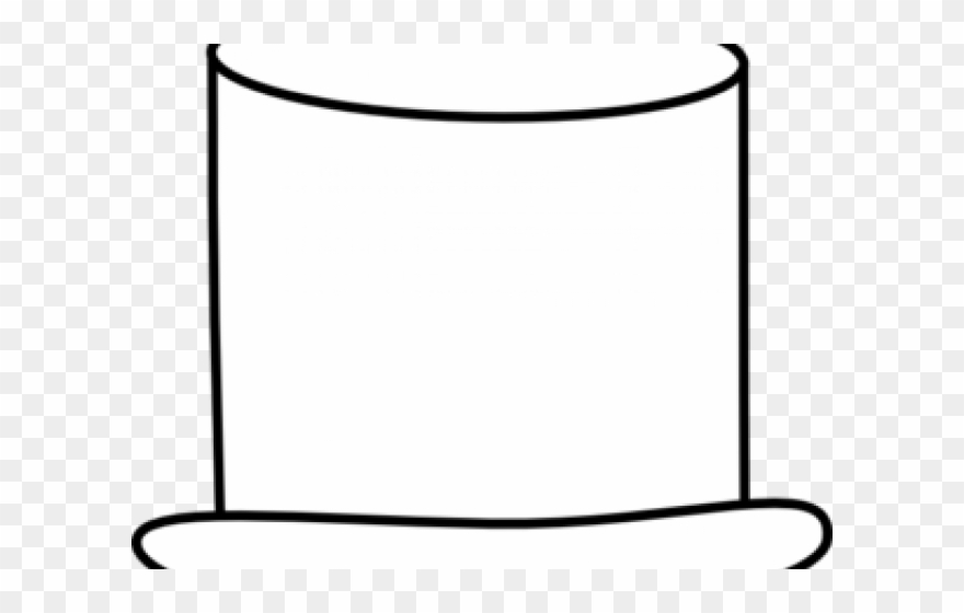 Top Hat Clipart Line Art - Png Download