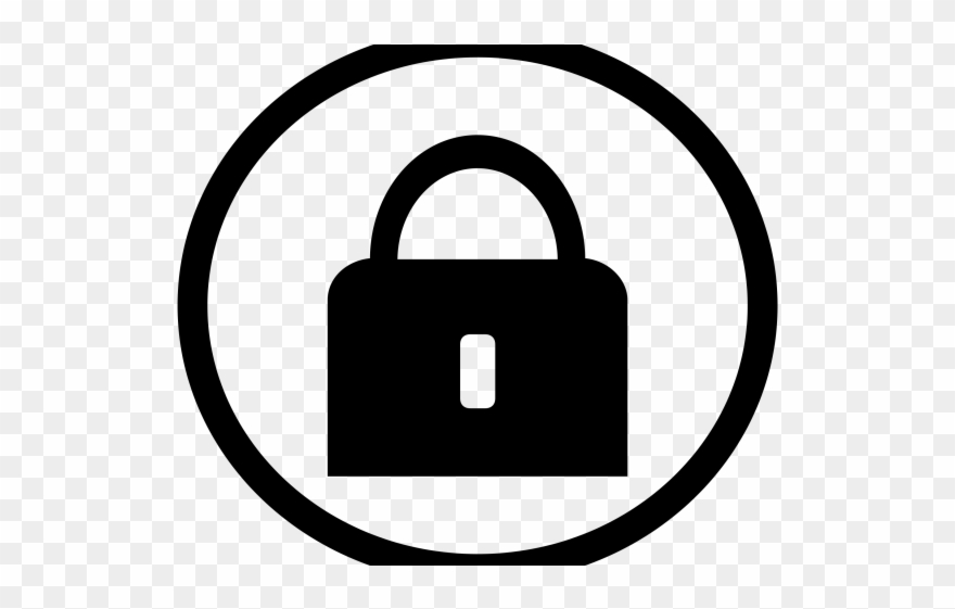 Lock Clipart Black And White - Png Download