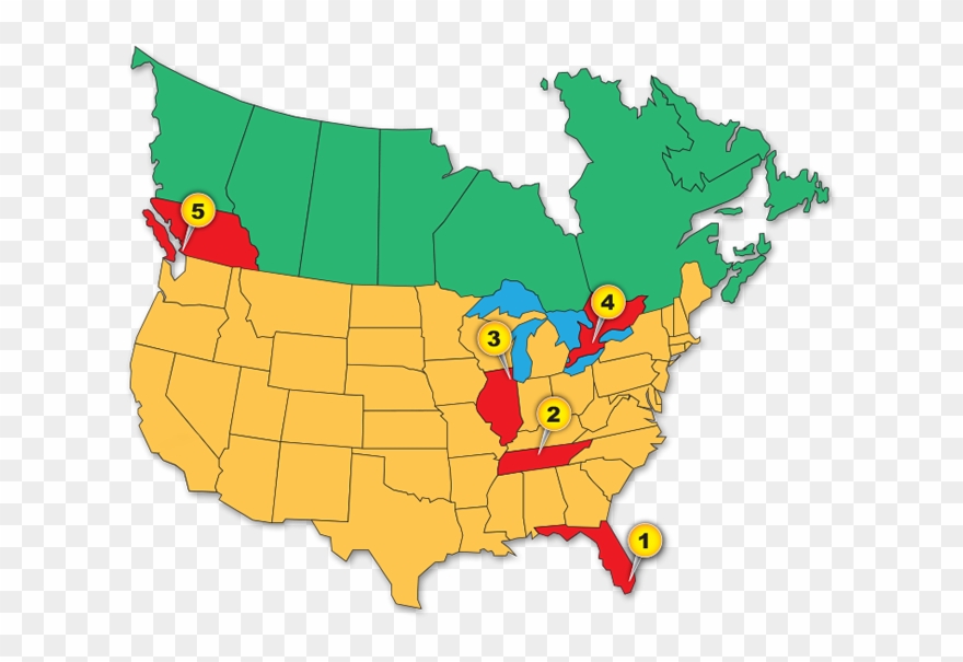 Distribution Center Locations Clipart
