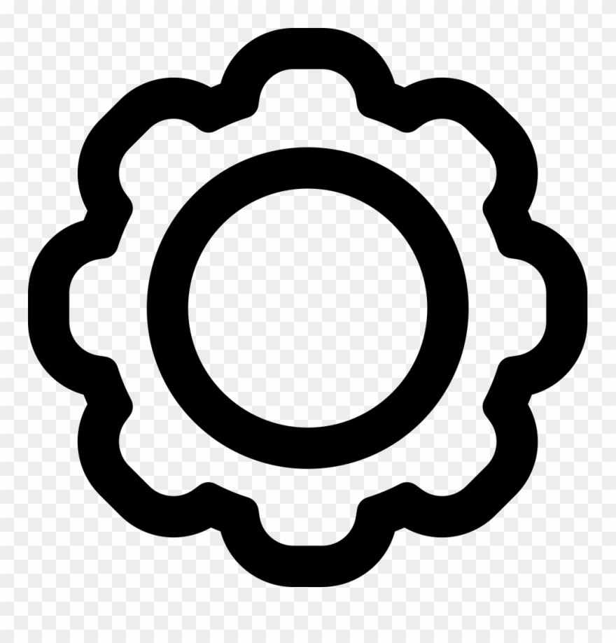 Settings Outlined Wheel Comments Clipart