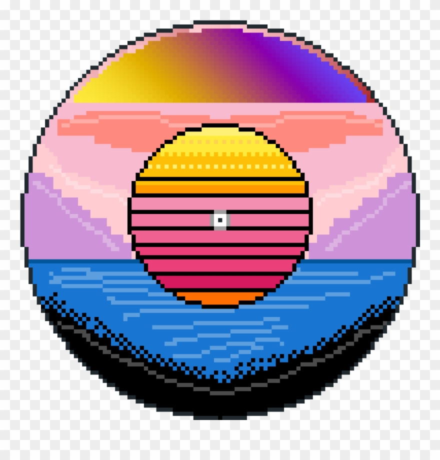 Vaporwave Vinyl Clipart