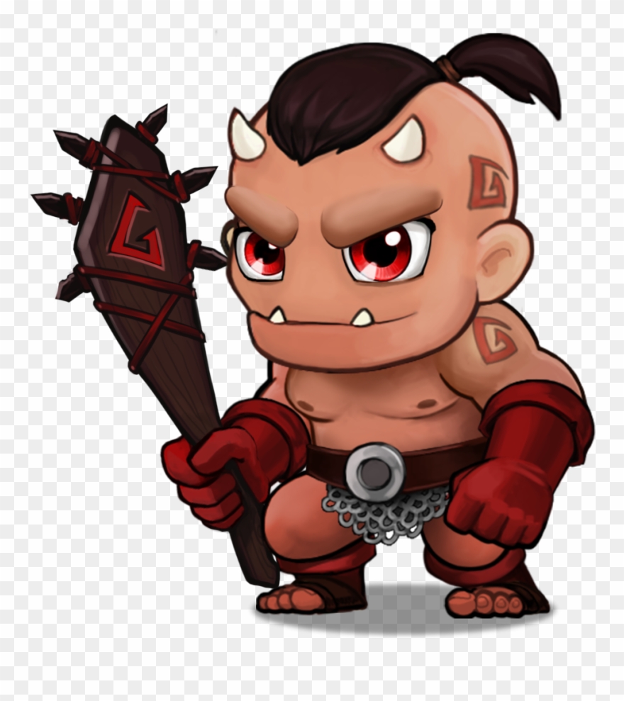 Flame Orc Clipart