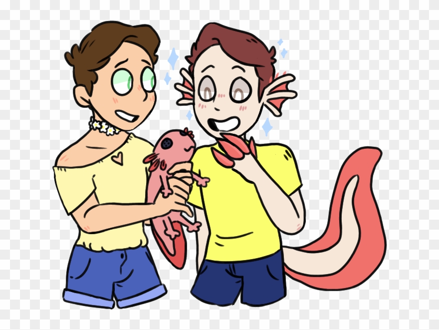 “axolotl Meets Axolotl ” Clipart