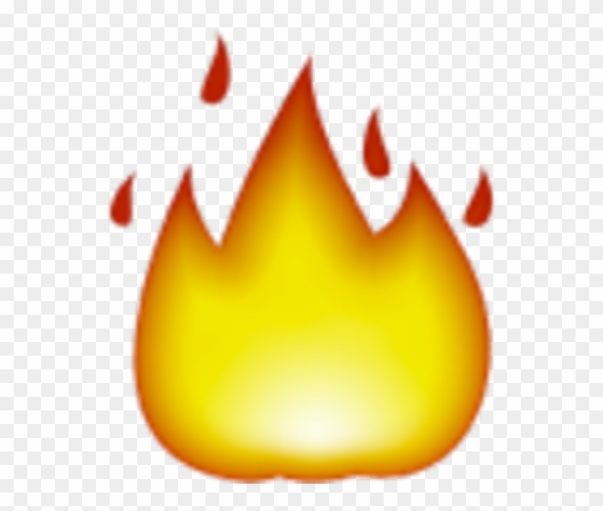 Fire Emoji 128 Clipart