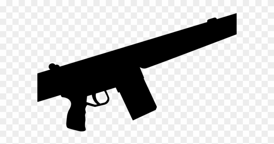 Pistol Clipart Machine Gun - Png Download
