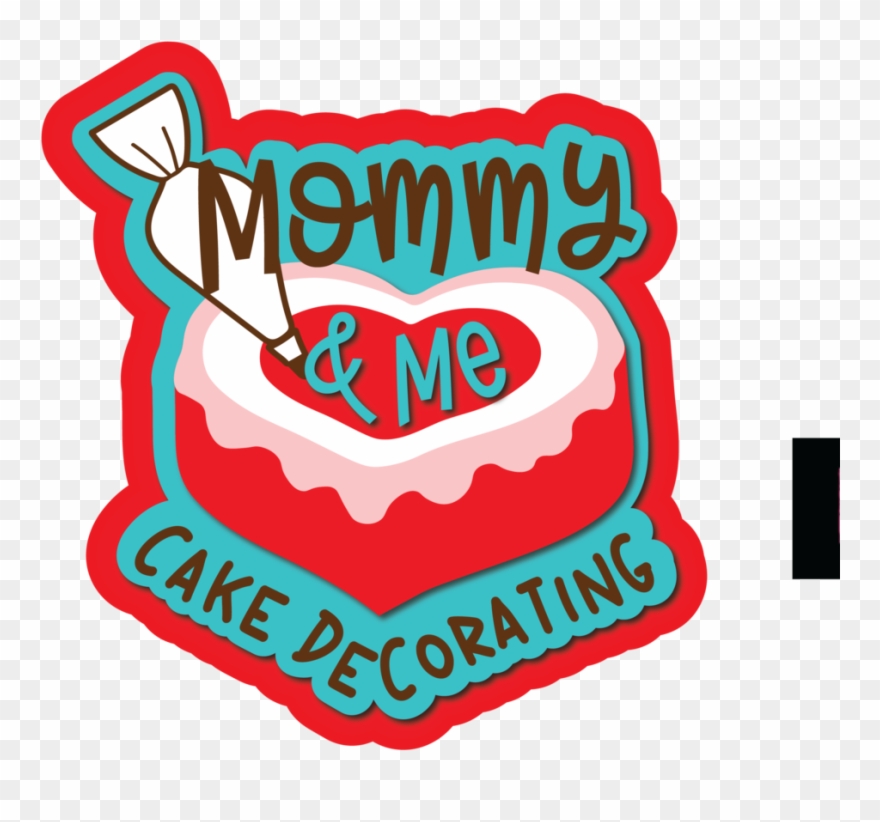 Mommy And Me Cake Decorating Clipart